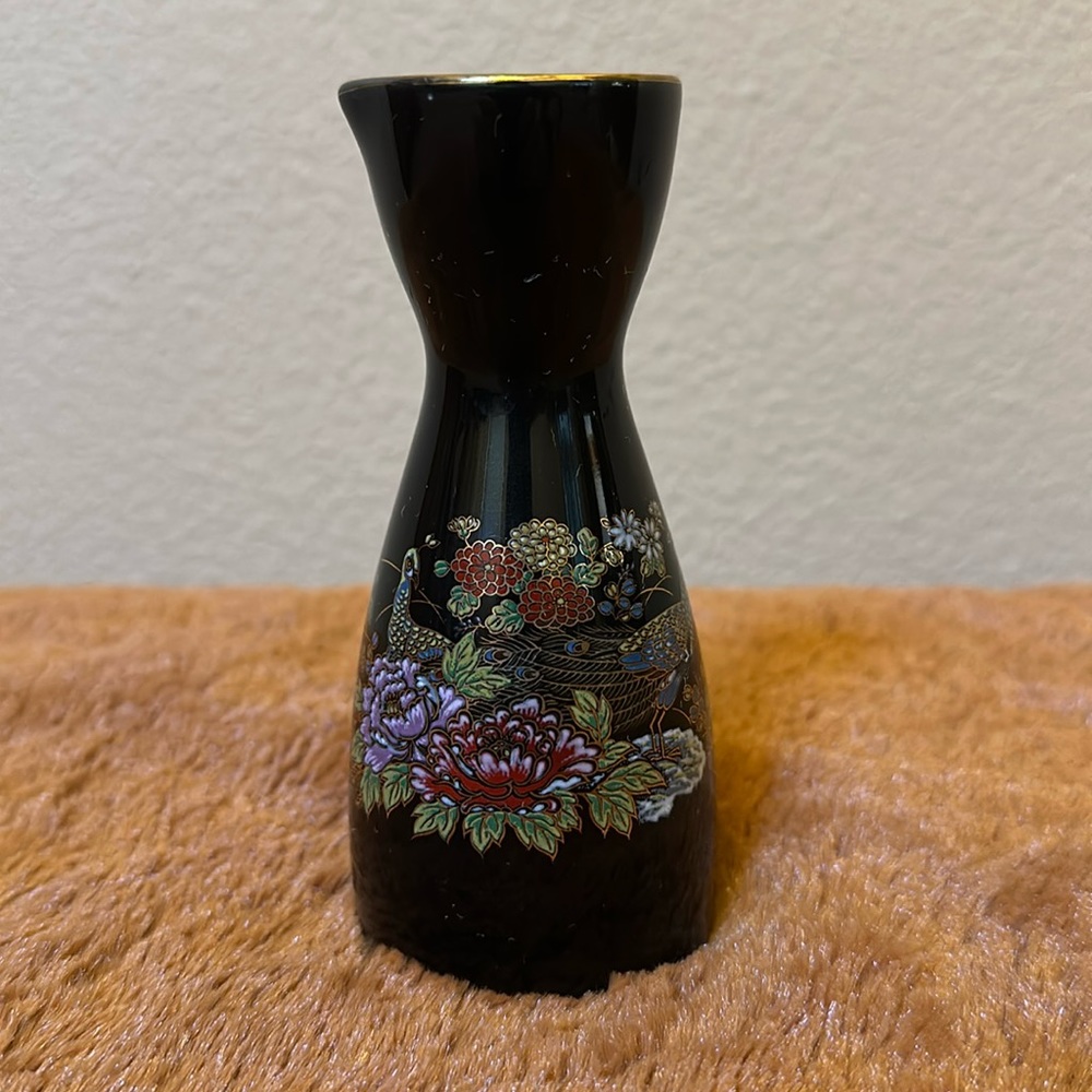 Vintage Japanese Sake Bottle Made In Japan 5 1/4" Tall